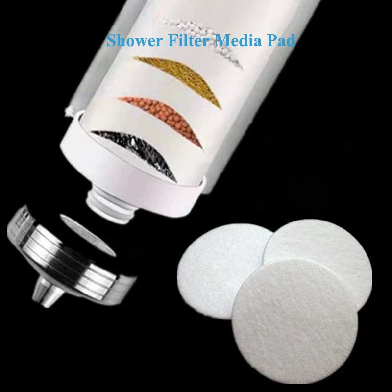 Aplicações de mídia de filtro de cabeça de chuveiro